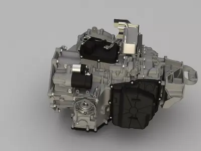 AUDI R8 quattro S-tronic 7-speed gearbox 3D model