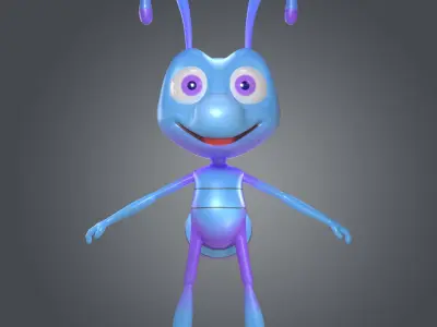 Ant Character Low-poly 3D model