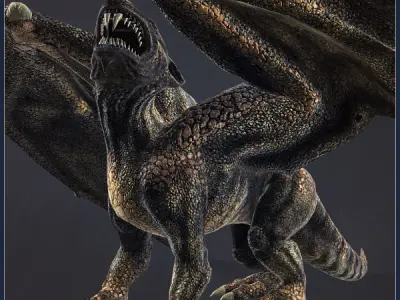 Dragon Beast Low-poly 3D model purchase