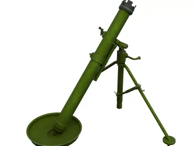 Modern mortar Low-poly 3D model