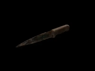 Anydrafts Knife 01 Low-poly 3D model