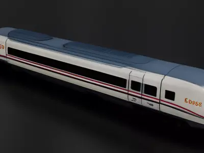 Siberian Train Long Distance Train 3D print model