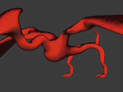Dragons Free sample  Free 3D model
