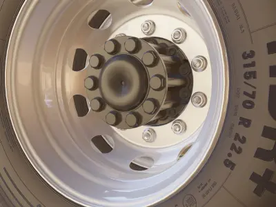 Truck Wheel 3D model purchase