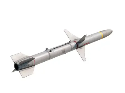 AGM-88 HARM Anti-Radiation Missile 3D model