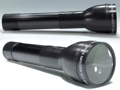 Flashlight Low-poly 3D model order