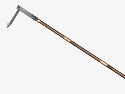 Japanese Spear Kagi Yari 4 colors 3D model