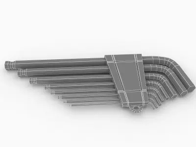 hex key 3D model buy