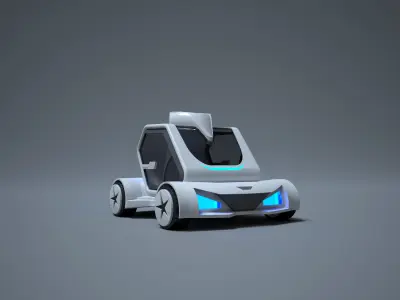 Flying Car 3D model buy