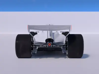 2026 F1 Regulations Base Car 3D model