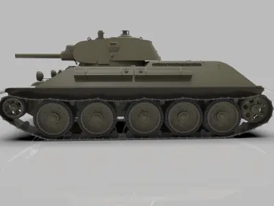 Tank 1 3D model purchase