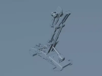 Landing Gear Low-poly 3D model