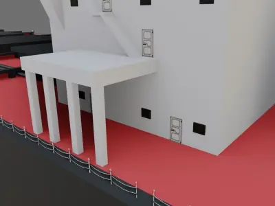 Ship Bulk Carrier - Cargo - Navio Graneleiro Low-poly 3D model