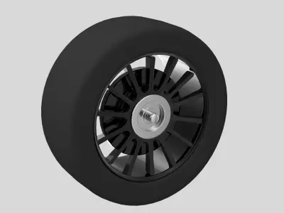 Sports Car Wheel 3D model purchase