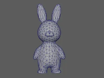 Bunny Low-poly 3D model