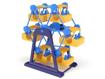 Children toy ferris wheel 3D model