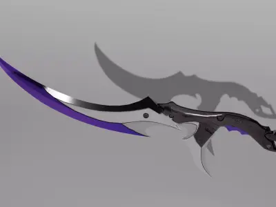 Game asset Knife Low-poly 3D model Low-poly 3D model