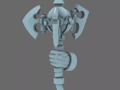 SO Blue Lads Elf Looted Axe Mauls LEFT 3D print model