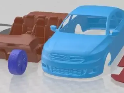 Citroen C-Elysee 2013 Printable Car  3D print model