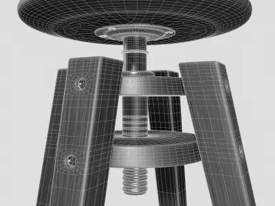 DALFRED Bar Stool Low-poly 3D model
