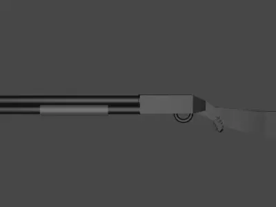 Low poly gun model Free low-poly 3D model
