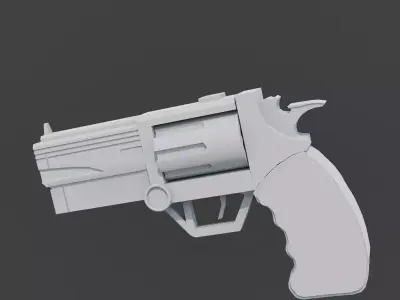 Rugged Revolver Free 3D model purchase