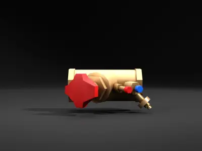 Valve Pack Low-poly 3D model