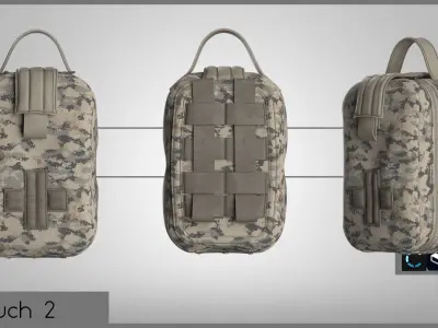 TACTICAL POUCHES  3D model purchase