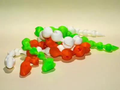 Snake plastic balls Free 3D print model