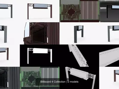 Billboard 4 Collection 3D Model Pack