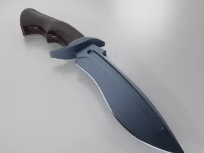 Hunting knife Low-poly 3D model shop