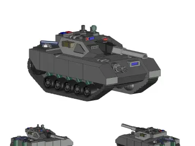 TANK REX70 3D print model