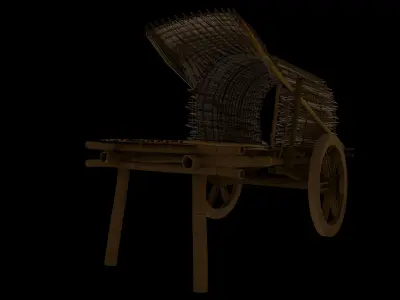Indian Bullock Cart 3D model