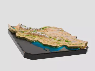 IRAN 3d Low-poly 3D model