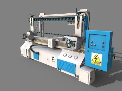 Industrial Machine 3D model 04 Low-poly 3D model