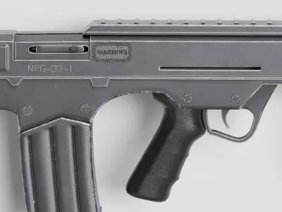 gun pack 5 Low-poly 3D model