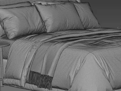 Chloe Bed 3D model purchase