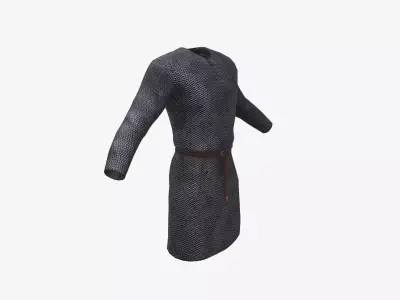 Ancient Armor CelticHauberk 3D Model Game Ready PBR Low Poly Low-poly 3D model