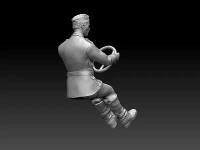 german driver soldier 3D print model buy