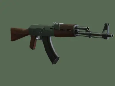 Ak-47 ak - rifle Low-poly 3D model purchase