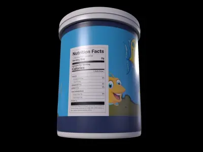 Fish Food - GAME READY PBR Low-poly 3D model