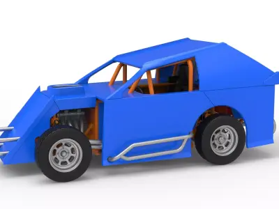 Mod Lite Race car Scale 1 to 25 3D print model