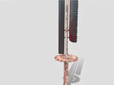 Sword post-apocalyptic 3D model