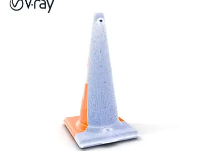Traffic Cone Model Pack for D Rendering and Game Development Low-poly 3D model