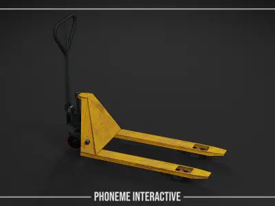 Pallet Jack 3D Model - Game Ready Industrial Prop Low-poly 3D model