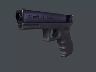 Glock 17 Pistol 3D Model Low-poly 3D model