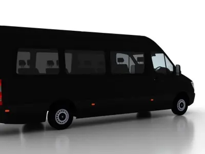 Mercedes Benz Sprinter L4H2 2009 Passenger UK 3D model