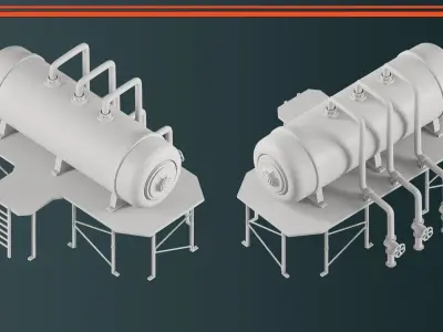 Industrial Tanks VOL-01 3D model