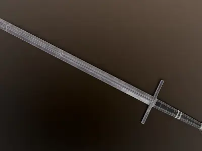 Atrim Longsword Low-poly 3D model