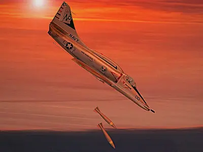 A-4F fighter Free 3D model